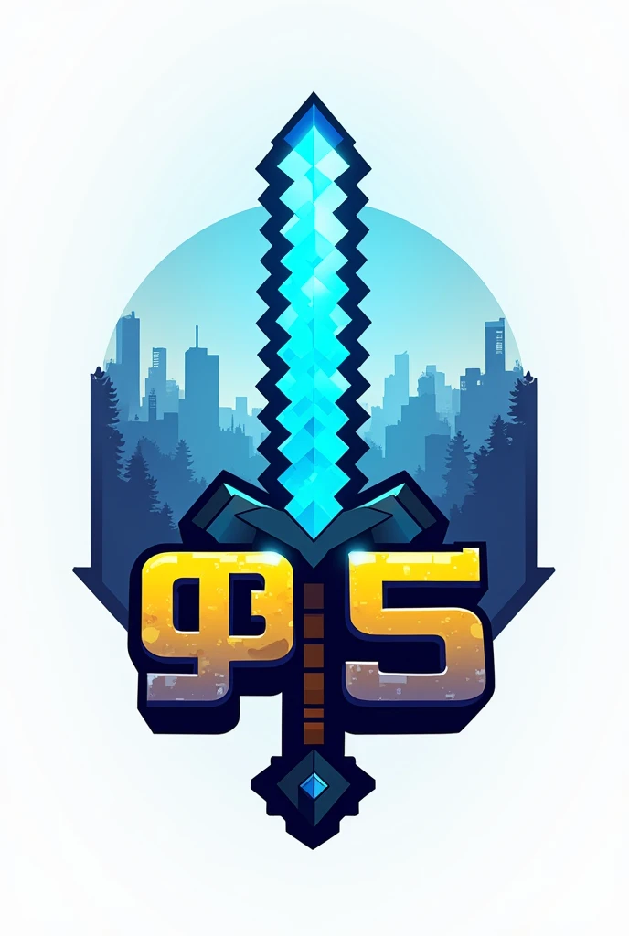 Microsoft being command:-
Make A minecraft SMP smart expencip logo with text "DIGITAL 95" (blue and yello theme) with transparent background or bakeground logo (Minecraft sowrd)