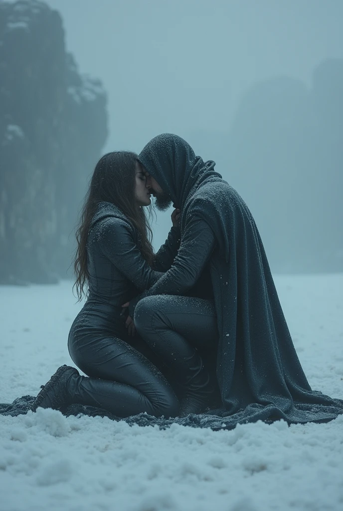 Freezing sucking dick