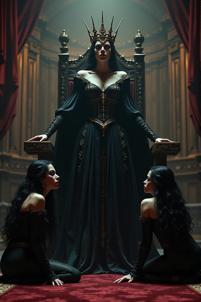 Evil queen and slave girls image 