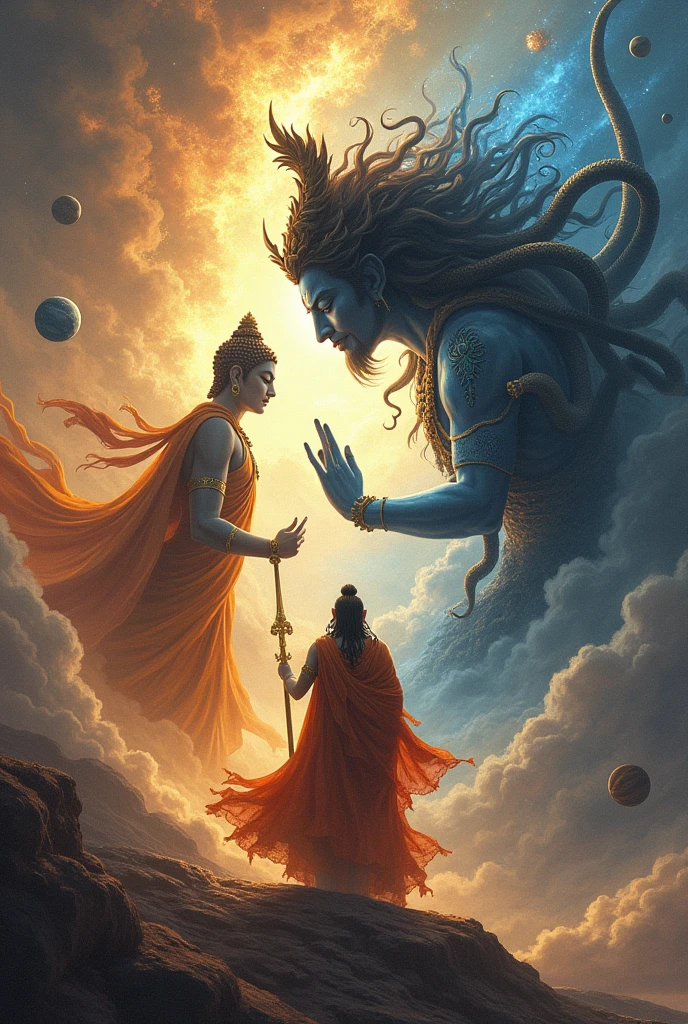 Buddha fight to shiva winn buddha