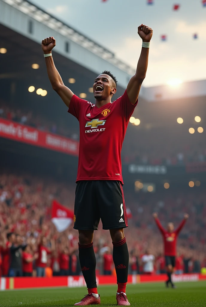 Man united Anthony winning the premier League 
more realistic 