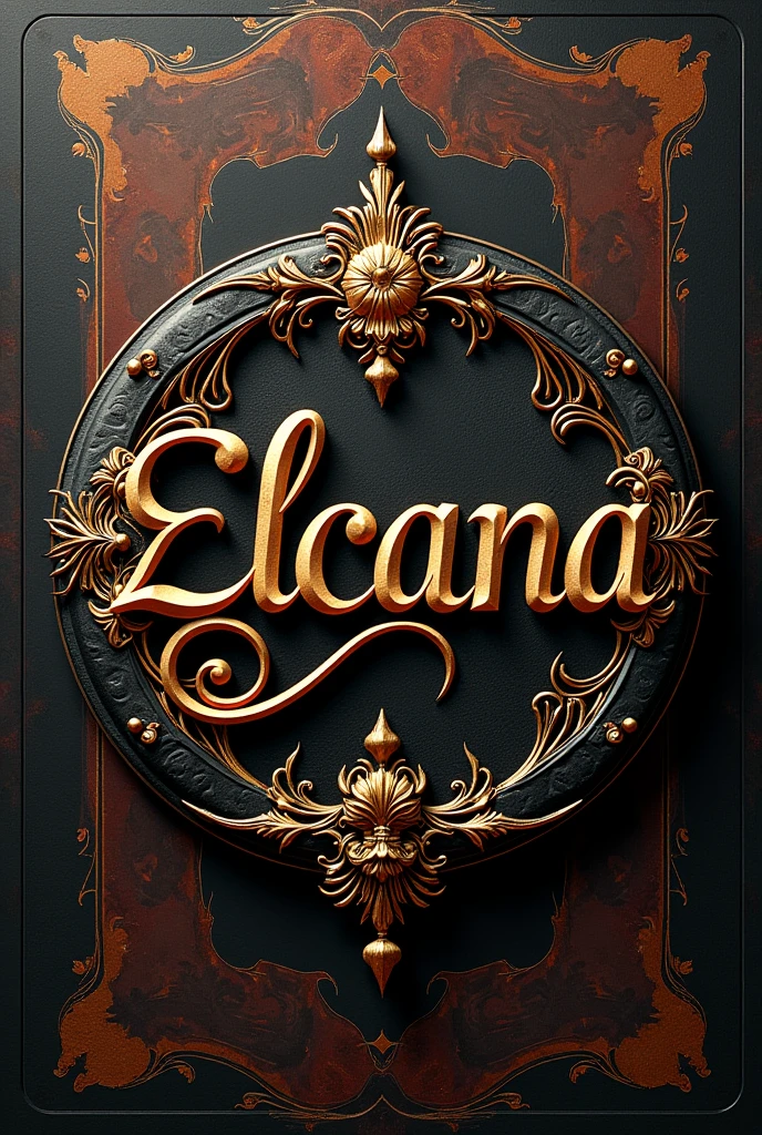 Image décoré avec le nom Elcana au milieu