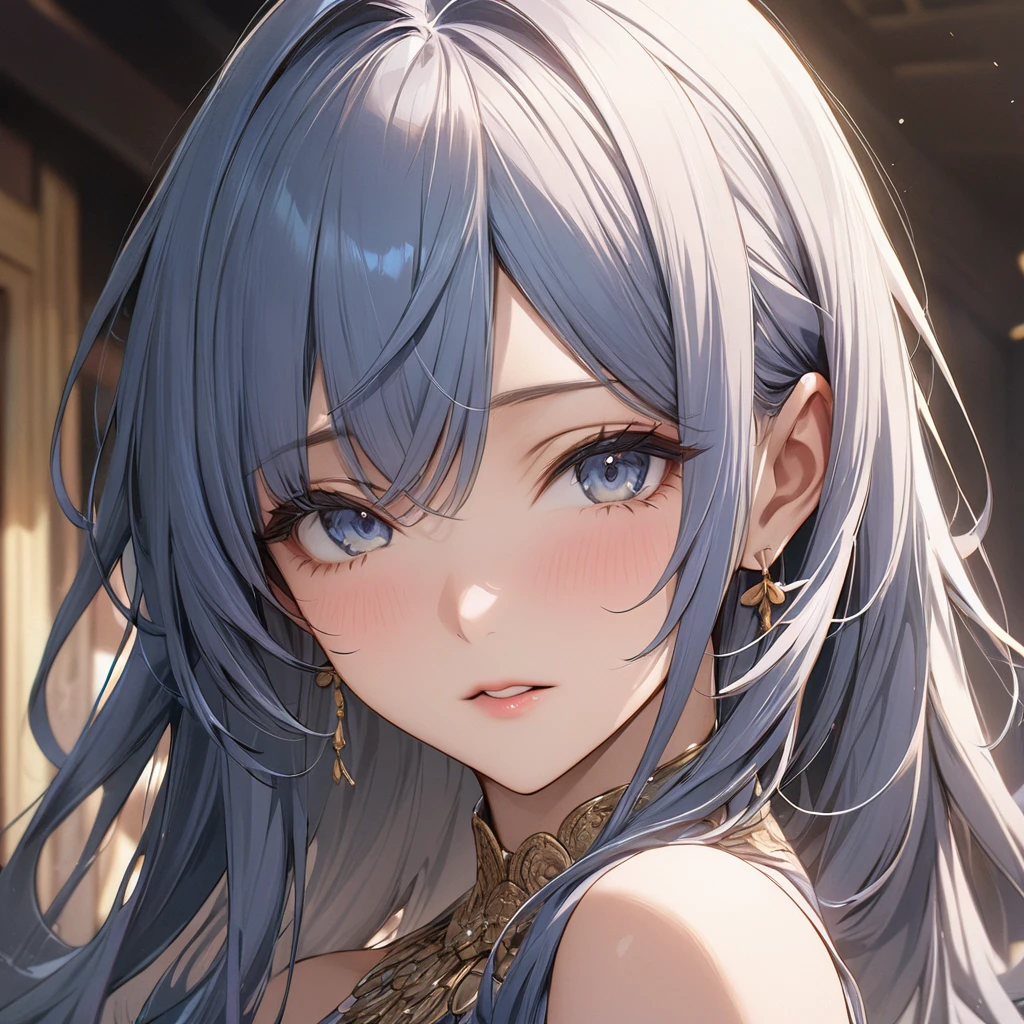 ((Highest quality)), ((masterpiece)), (detailed), （Perfect Face）、The woman is Reika Aoki, with medium-long hair and wearing Indian women&#39;s traditional clothing.