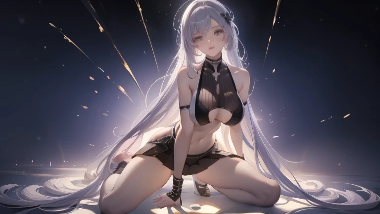 high quality,HD,16K,Sharp Line,1 Girl,fantasy, (Fire Spirits),Pretty Face, Large Breasts, Beautiful legs,In the water,Focus Girl,detailed Pretty Face,Detailed clothes,beautiful eyes,Cool,Sexy,Dynamic Angle,穿着华服的神明Strike a pose拍照, Ancient mysterious sexy goddess, Traditional beauty woman, Beautiful female warrior god of war , Beautiful sexy goddess, Gorgeous role-playing, high, Beautiful young girl, Beautiful woman, 华丽Beautiful woman, Complex clothing,Chinese Mystical Aesthetics, Beautiful goddess ancient mysterious girl, Extremely detailed shot of the goddess, Jaw-dropping sexy beauty, Big breasts deep neckline sexy belly button(butt), (bedroom), (Sexy Girls), masterpiece, best quality, Bangs, blush, Chest, clavicle, Eyebrows visible through hair, (Ombre gold hair), Jewelry, Long hair,Bright Eyes, ring, (solitary), illustration, fashionable, miss, Strike a pose, background, element, confident, Express, Accessories, majestic, striking, key point, Dynamic poses, ((plump)), (purple))Woman in transparent dress,Viewer,(((Full breasts, Keeley University))),Slim waist,(Navel exposed,Bare waist), Long hair, extreme detailed details, 详细的fantasy艺术, Stunning character art, Beautiful and exquisite character art, Beautiful transparent dress, Very detailed, Large Breasts,Chest,Golden ratio figure,Beautiful figure,Ultra wide-angle shooting,Full body shot拍摄,Body close-up,Full body shot,Wearing a pleated tulle skirt,柔和动漫illustration, 柔和的深色background,Fujifilm XT3 Clear focus, f 5.6, High Detail, Clear focus,(Wearing openwork clothing),, (Natural light), (Tempting)translucent, Good velvet quality, Compared, Divine Light,, Silver hair, 夜空background, Absolute Strength,Female Shinmei,穿着性感丝绸的Female Shinmei,,Large Breasts,Chest,Golden ratio figure,Beautiful figure,Ultra wide-angle shooting,Full body shot,Body close-up,Full body shot, Wearing a tulle dress, Model shooting style, Large Breasts,饱满Chest,Golden ratio figure,Beautiful figure,(Extremely detailed CG 8k wallpaper unit), The most beautiful artistic photos in the world, , 8K 超HD, ) ,Sexy姿态,Sexy表情,best quality,masterpiece,Ultra-high resolution,(Practical:1.4),original photo,Ultra-high resolution