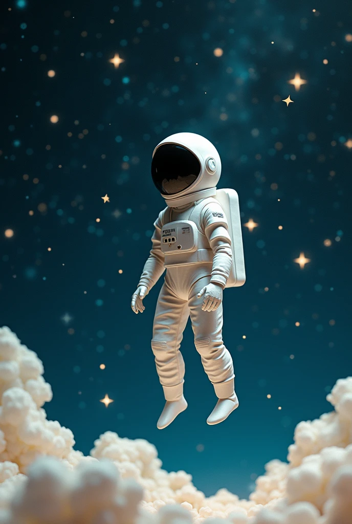Sad astronaut animated paper