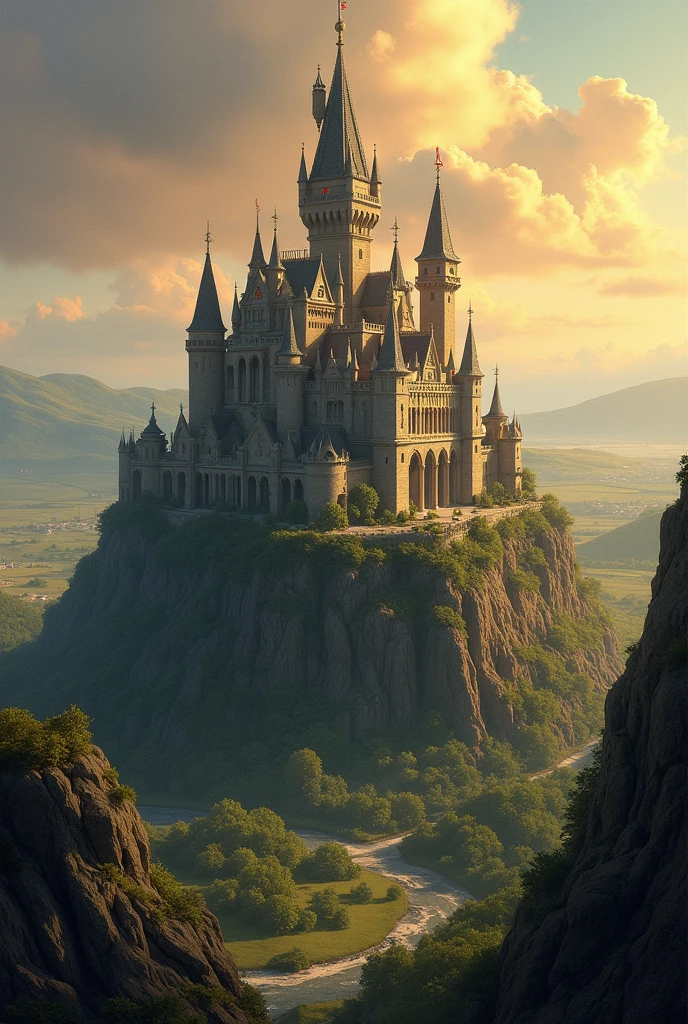 Medieval castle art image