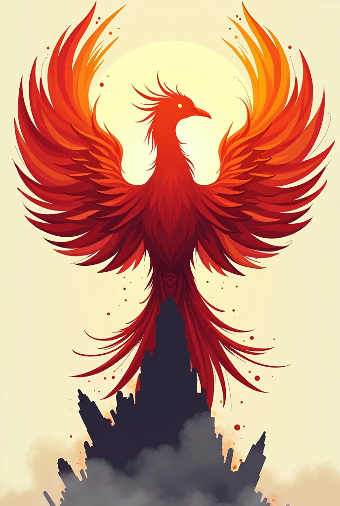 create the image of a phoenix based on the symbol of the rebel alliance from star wars for a logo