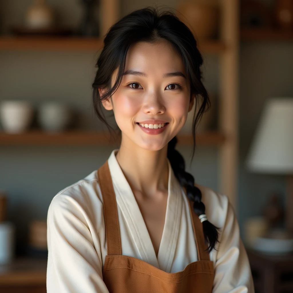 One woman housewife smile business amateur kind 30th Generation Japanese