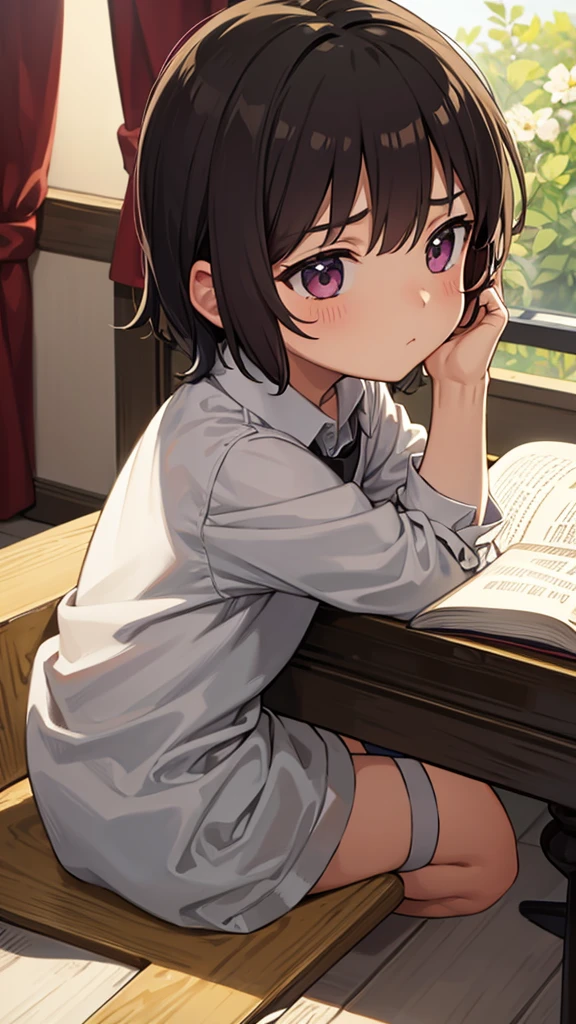 Shota absorbed in reading,solo, Various worlds