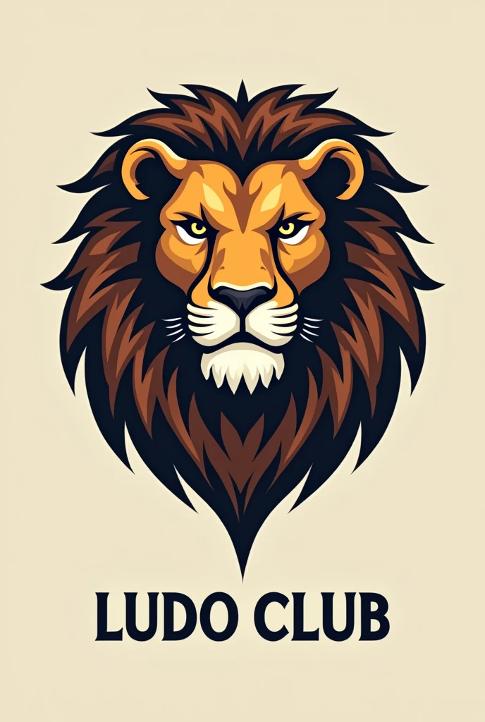 Loin face logo for company name 𝐊𝐈𝐍𝐆 𝐋𝐔𝐃𝐎 𝐂𝐋𝐔𝐁