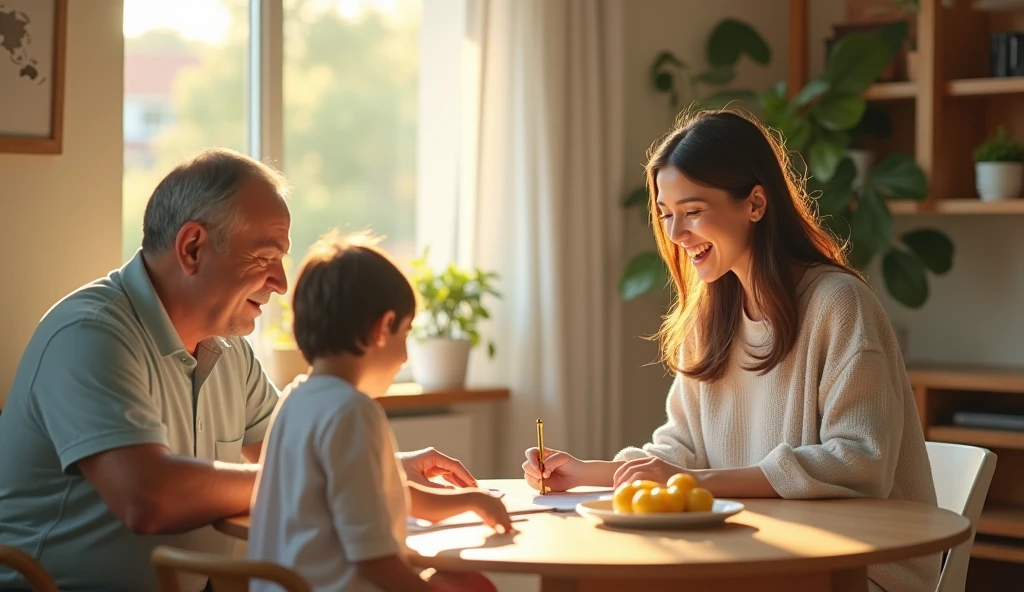 A balanced scene showing someone enjoying a hobby or spending quality time with family, illustrating the importance of balance in life.photorealista, 8K, (melhor qualidade,4K,8K,alta resolução,