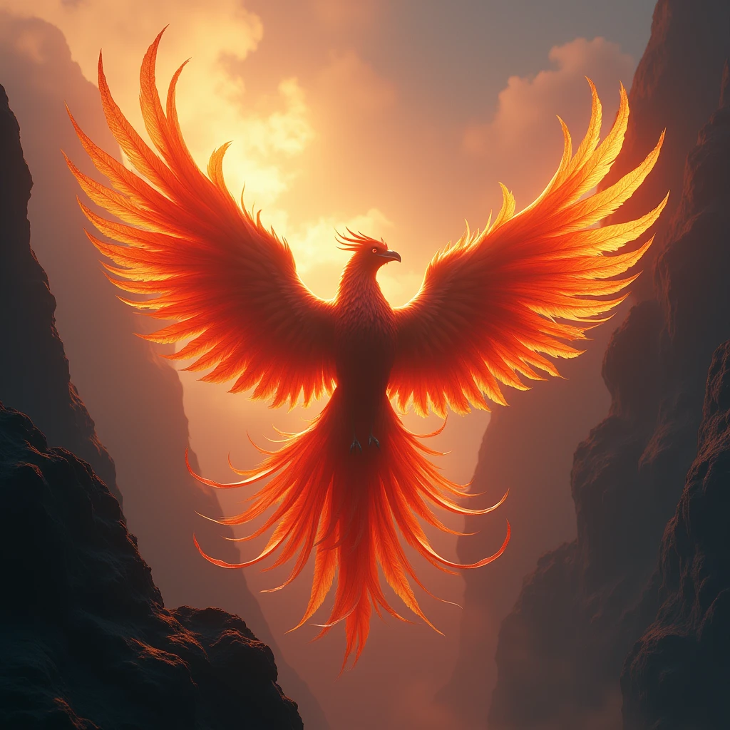 A mythical phoenix, in Vibrant Void, juxtaposing vibrant with a sense of emptiness. Beautiful cinematic lighting, surreal, color graded, dynamic movement, captivating chiaroscuro, (special effects:0.1), full body, award-winning, cinematic still, emotional, vignette, dynamic, vivid, (masterpiece, best quality, photorealistic, Professional, perfect composition, very aesthetic, absurdres, ultra-detailed, intricate details:1.3)