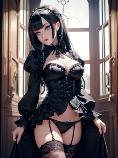  A gothic punk goth girl, perfect face, beautiful Asian woman with long White hair in curls and coils, very cute and           beautiful girl, (highly detailed beautiful face), high detailed fingers, (Blood Red corset) detailed face, curled white hair
]cowboy shot, looking at viewer, Standing, white panties. intricate details, cinematic scene, detailed background, solo, dynamic angle,  ((beautiful big blue eyes looking down at the viewer, black shiny lipstick, perfect Asian goth cyber makeup)) double d breast, detailed cute face, white hair, gothic punk fashion, highly detailed gothic fashion, short skirt, heavy make up,),(dark black lipstick), size, Backlight effect, lens flare, depth of fields, blurry background, Detailedface,1 girl, Detailed eyes, ,(thigh up shot image :1.5), Black gloves, standing in front of a large circular window
Moonlight shines on her face