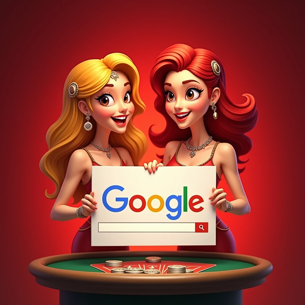 SLOT GACOR: Situs Slot Gacor Terpercaya 2024, https://heylink.me/.coblos4d/, {{{two bali girls holding up a google search sign write "SLOT GACOR COBLOS 4D"}}}, text fit with sign, teasing smile, happy maxwin, animated, red casino background, big breast, cleavage, standing behind poker table, asian girls, white skin, blonde, wave hair, red hair, jackpot, wearing bali traditional dress, {{indonesia}}