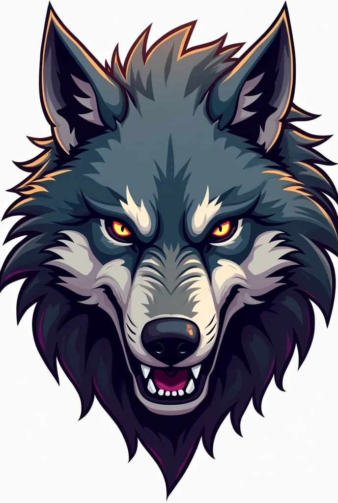 Tête de loup pour emoticone twitch 