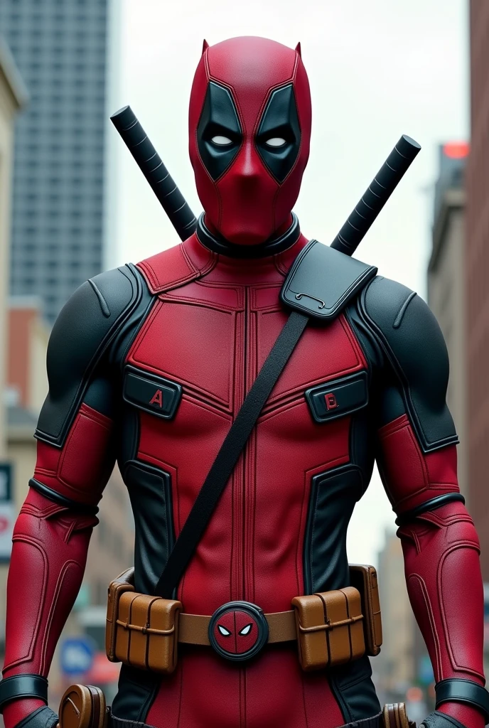 deadpool wearing patrick mahomes cheifs jersey 
