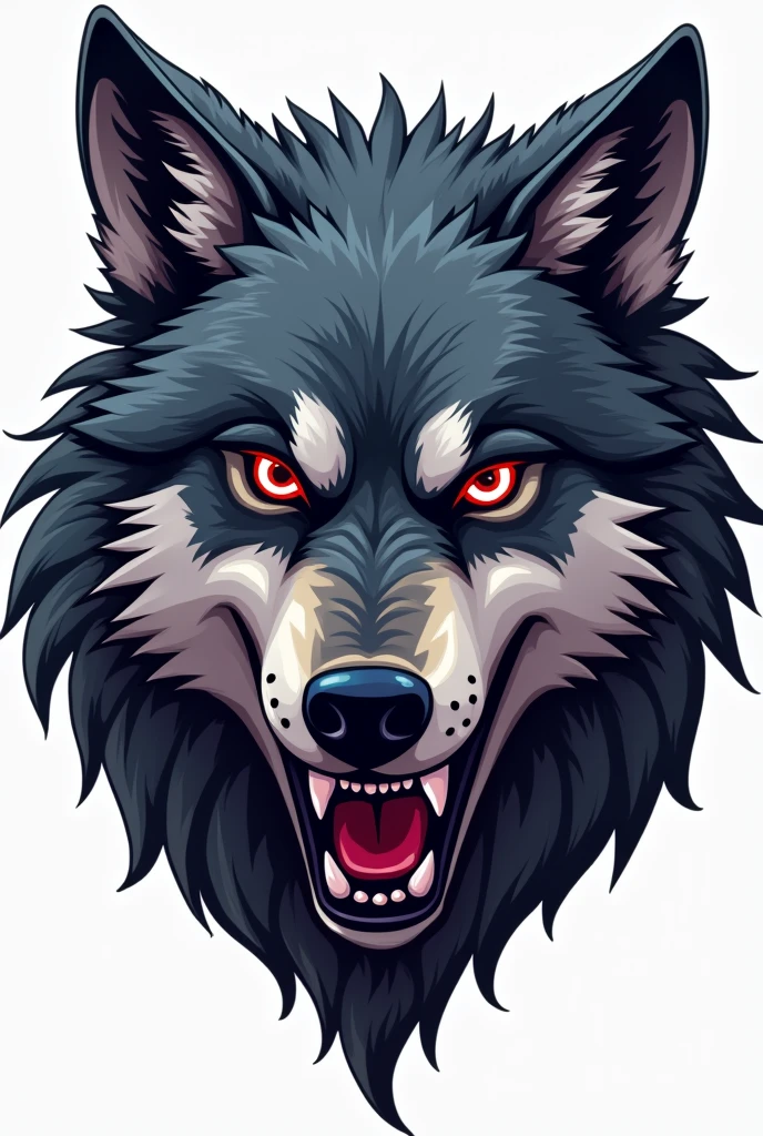 Tête de loup pour emoticone twitch