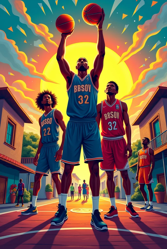 Poster pour un tournoi de basket ball a Abomey calavi le 22 juillet 
