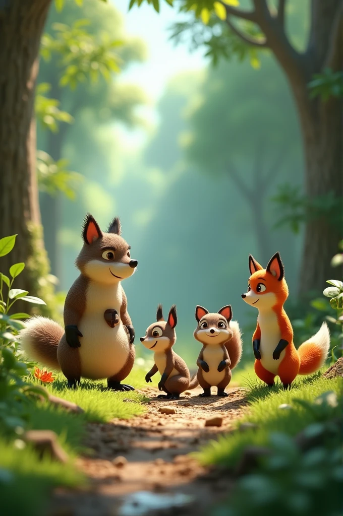 In 3D animation.How do the animal students learn about the rules of the forest?
