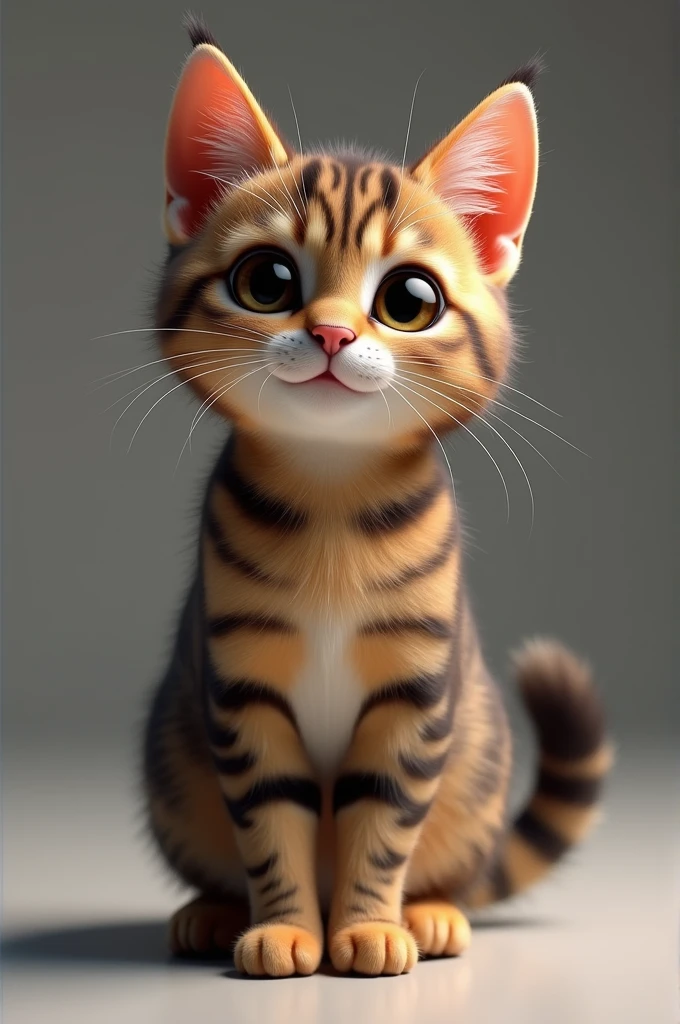 3d cat photo