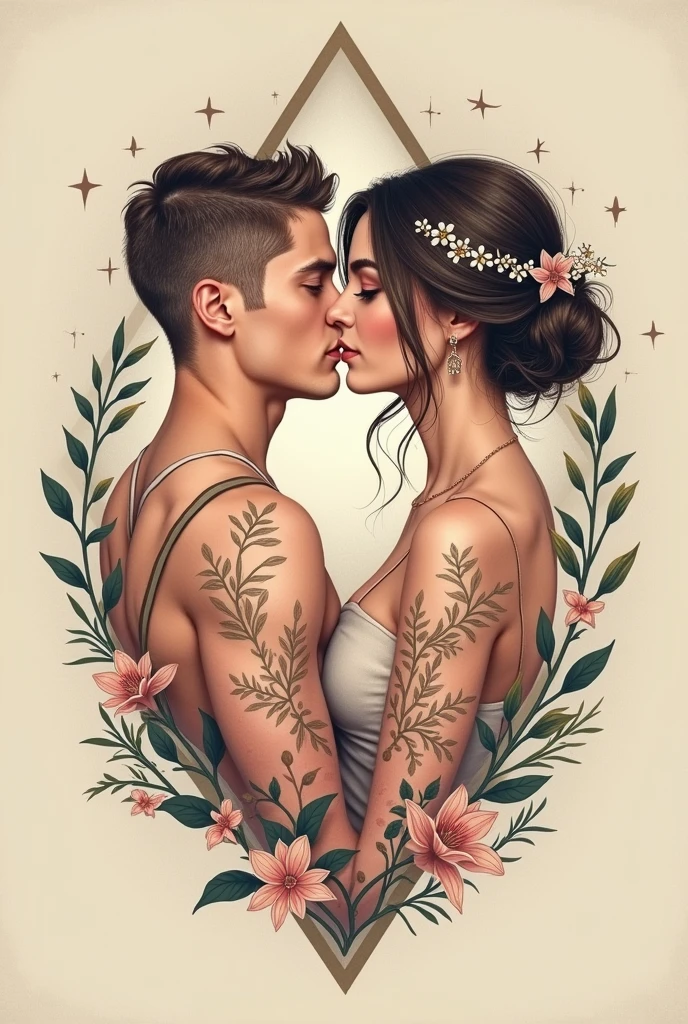 Tattoo for couples that are unique with number 05-29-23 in it
