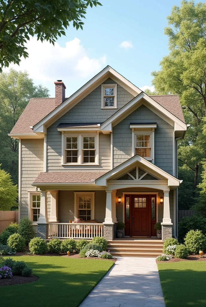 Two-story house for an elderly person