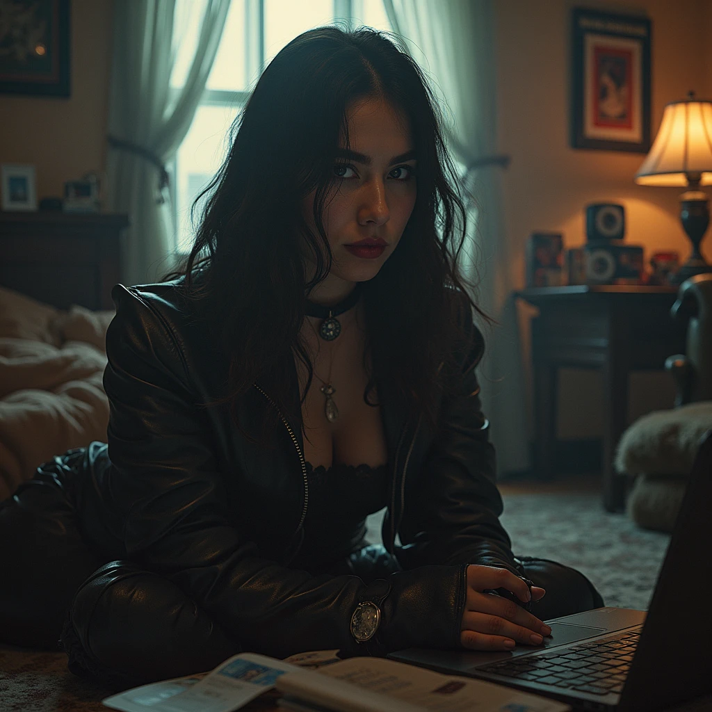 Moms Got an OnlyFans

[Verse 1]  
Help, my mum is on OnlyFans,  
She's got more fucking followers than a K-pop band,  
Jesus, she's shaking it like a Polaroid,  
And if you are on HD you can see her hemorrhoids.  
Her selfies are a gothic tale,  
A carnival of chaos where the shadows wail,  
Like a metal riff that pierces the night,  
Mom in leather, oh what a fright!  

[Chorus]  
What the fuck is going on?  
Mom's twerking to pay my damn student loan,  
She's got fans from here to fucking Kazakhstan,  
And she’s sending soiled knickers to Japan.  

[Verse 2]  
Dad's losing his shit, he's gone insane,  
Can't fucking believe what he saw online,  
Grandma's knitting, trying to fucking ignore,  
The fact that mom's an internet whore.  
Grandpa's in his bunker, clutching his chest,  
Watching her shake it, it's a twisted fest,  
With every notification, his heart beats louder,  
As Mom goes viral, the world's in a powder.  

[Chorus]  
What the fuck is going on?  
Mom's twerking to pay my damn student loan,  
She's got fans from here to Afghanistan,  
Now Dad's bought Viagra and he's joining in.  

[Bridge]  
In the basement, the demons laugh and dance,  
As Mom shows a little more than a passing glance,  
It's a black comedy, a circus of regret,  
With every click and every view, we’re drowning in debt.  

[Verse 3]  
My friends are laughing, calling me a freak,  
While Mom’s in a costume, pulling off a mystique,  
She’s a dark queen in this pixelate hell,  
With a crown of likes and a story to tell.  
The family tree's got branches that twist and turn,  
As the flame of our sanity starts to burn,  
But in this twisted metal, we’ve found our groove,  
In a world gone mad, we've got nothing to prove.  

[Chorus]  
What the fuck is going on?  
Mom's twerking to pay my damn student loan,  
She's got fans from here to the end of the land,  
And she's selling “vintage” at a discount brand.  

