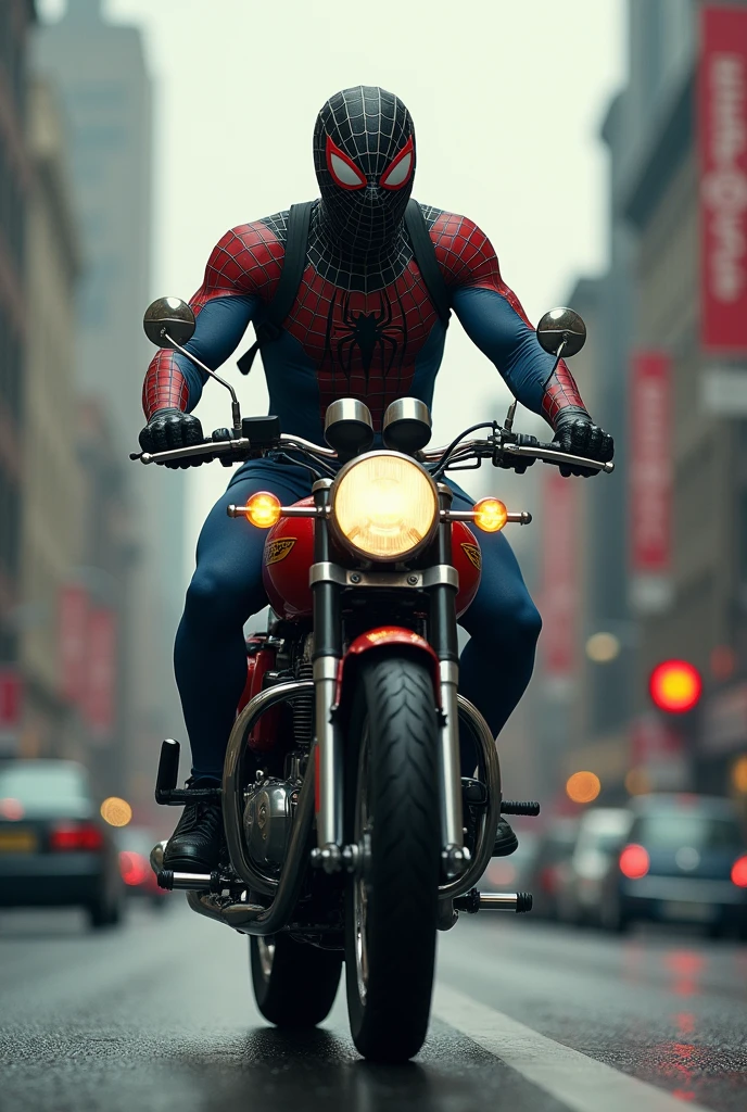 Spidar man drive royal enfield hunter