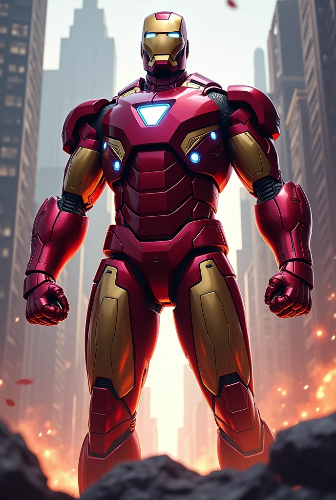 Iron man pic with avengers logo