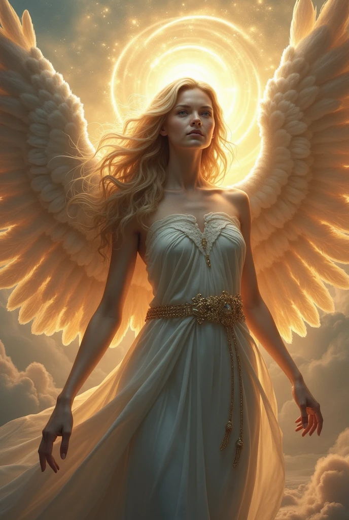Show what an angel would look like according to the Bible with eyes