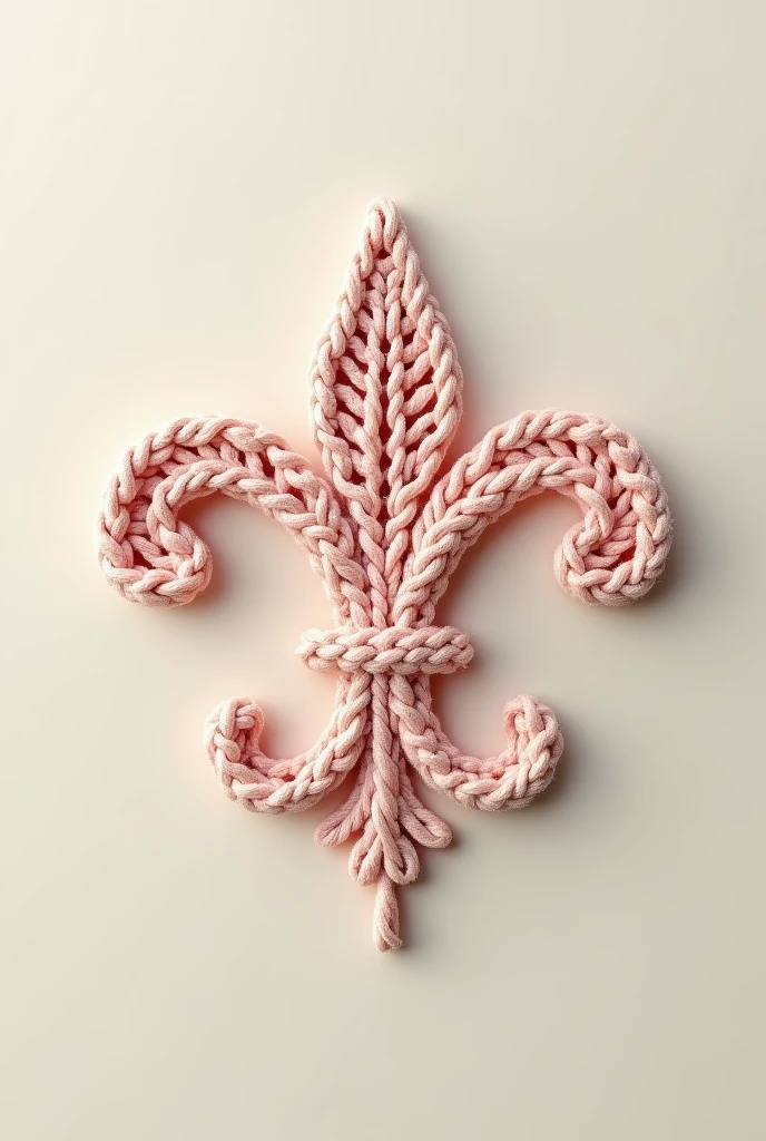 Make a crochet logo based on French art