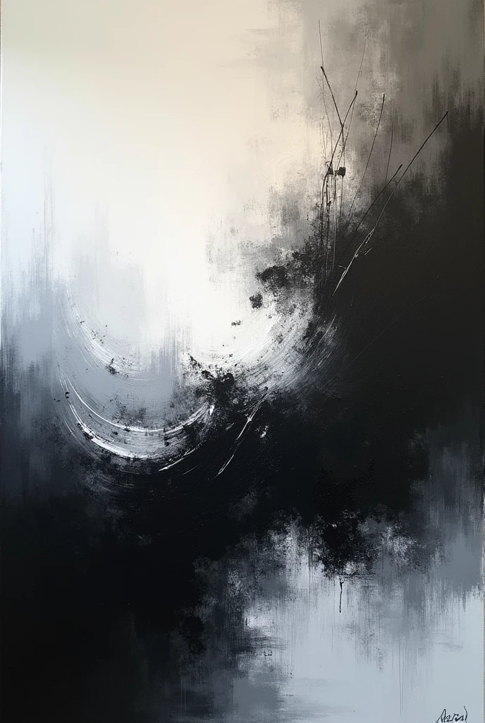 Black And White Handmade Canvas Oil Painting, oversized wall art,extra large painting, large canvas art, large wall painting, Black wall art
