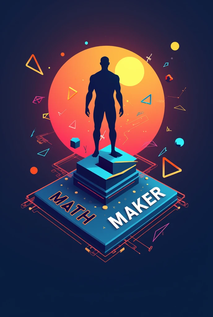 Create an image, that is a logo, to represent my innovation project named: MathMaker: Creating Innovative Mathematical Solutions at IFPR with MATLAB/OCTAVE