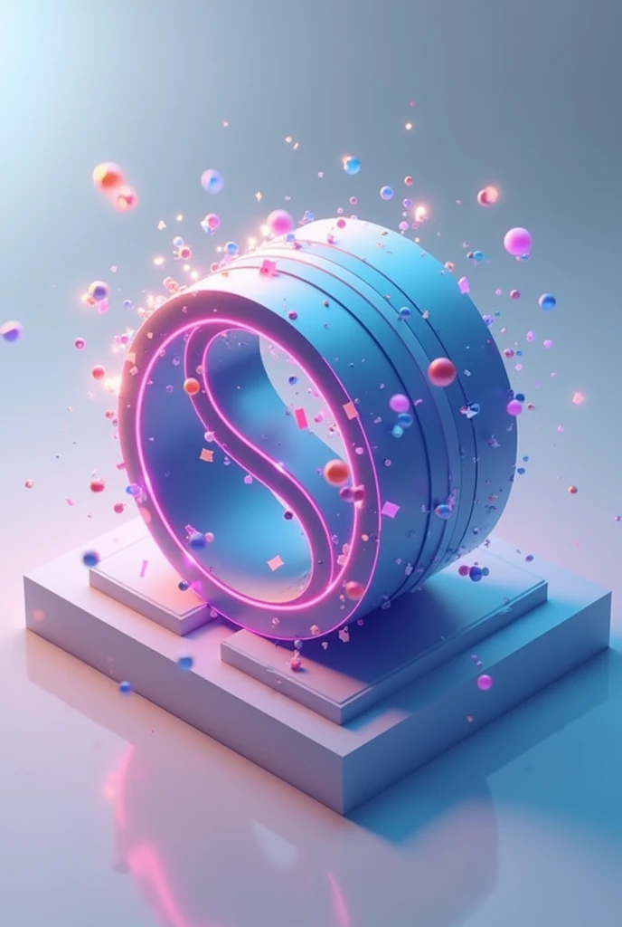 Subscribe symbol logo 3d