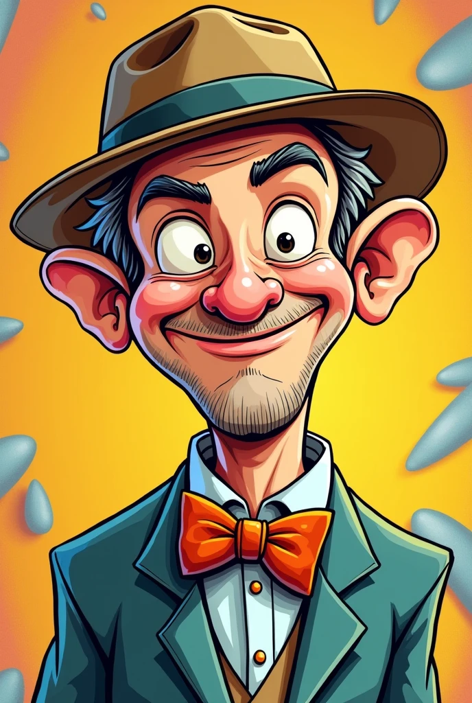 A cartoonist AI image of man