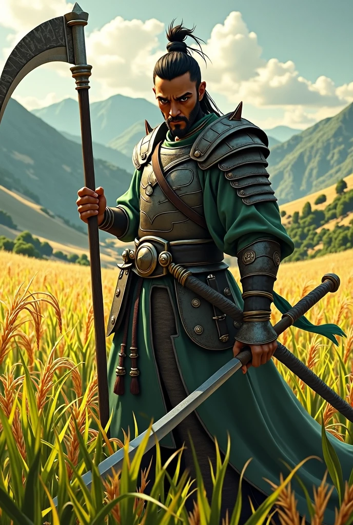 sickle, rice, warrior