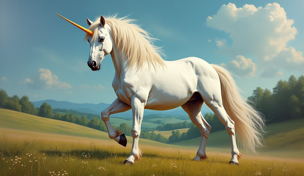 Create random classic masterpieces of Picasso in Ultra-High Definition, 64k resolution oil painting without a frame, using full dimensions of the selected resolution to fit the artwork image, finely detailed to perfection, art-punk, French style, countryside background, art germ, high-octane. A portrait of a young untamed beautiful aggressive white unicorn, an exact copy of the legendary Black Beauty film horse, an unreal engine, a master stroke of a legendary brush, a tribute to a legendary artist, super realistic, superhit, 