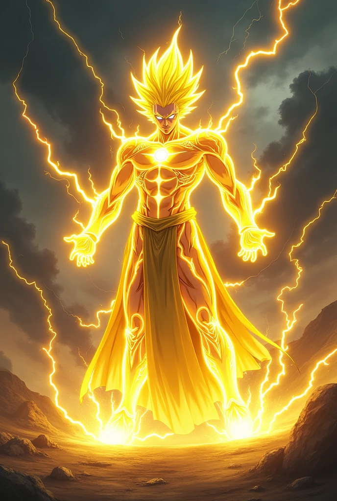 An anime character with the power of yellow thunder