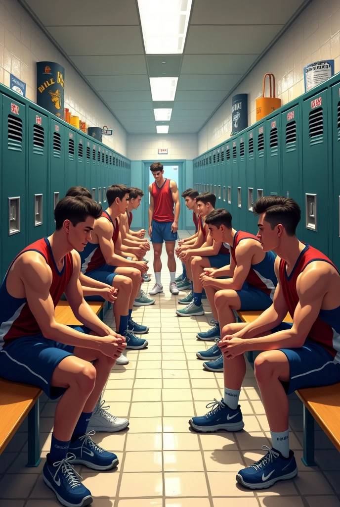 men's school locker room