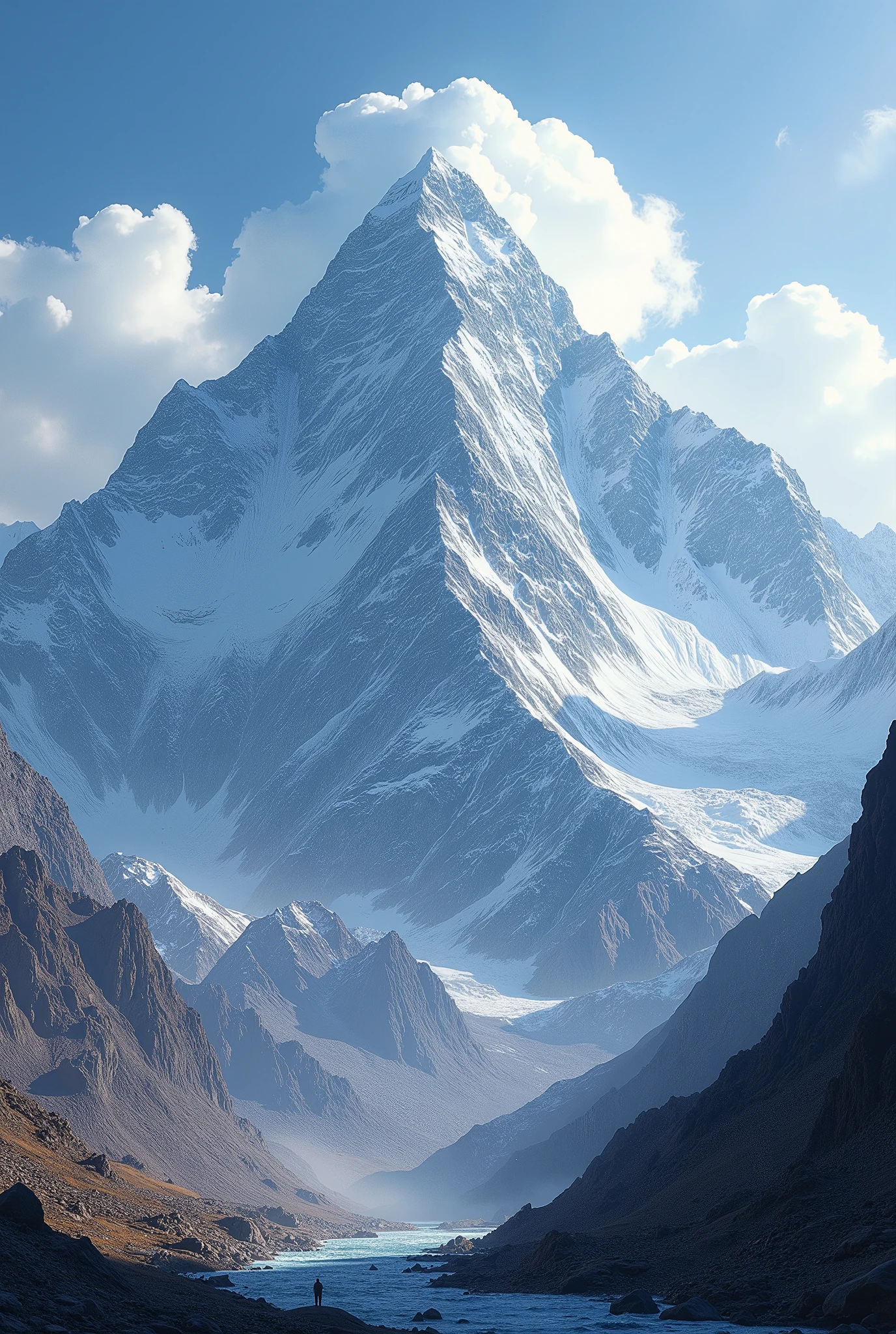 Mount Everest is Growing: Mount Everest, the world's highest peak, grows about 4 millimeters each year due to geological forces.