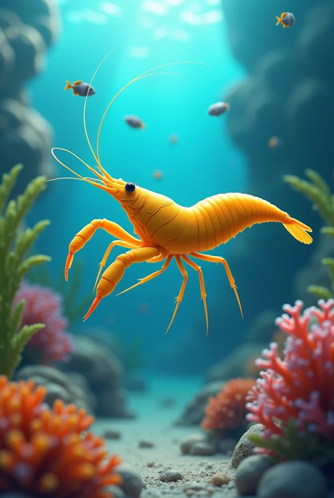 Wild yellow shrimp