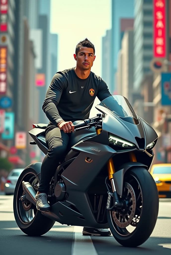 Ronaldo in m80 bike