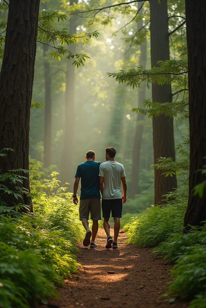C Ronaldo and L Messi were photographed walking in the dense forests of Junagadh in Gujarat and getting photographed together.