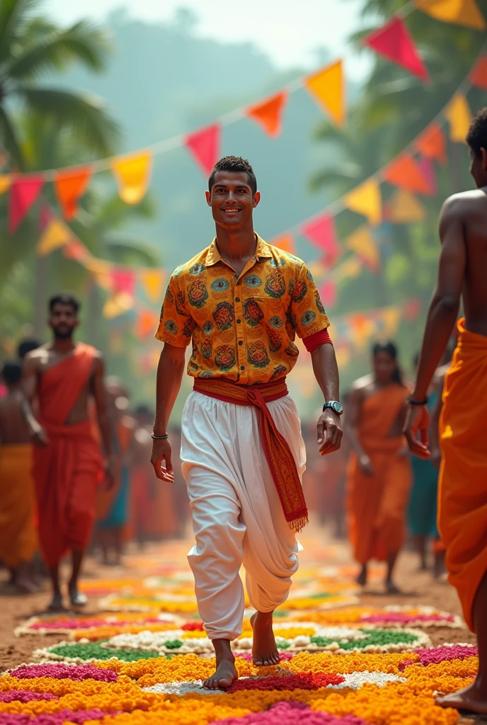 Ronaldo in kerala onam