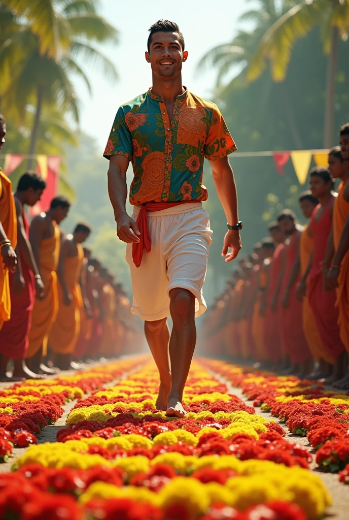 Ronaldo in kerala onam