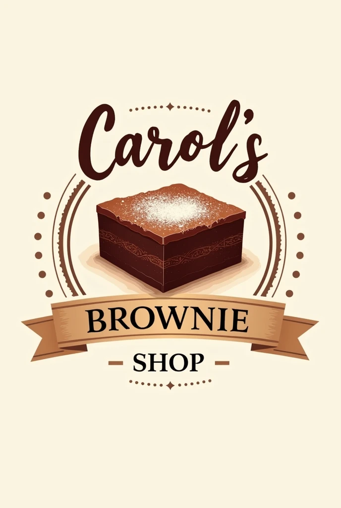 I would like to create a logo for my brownie shop with the name Carol's Brownie