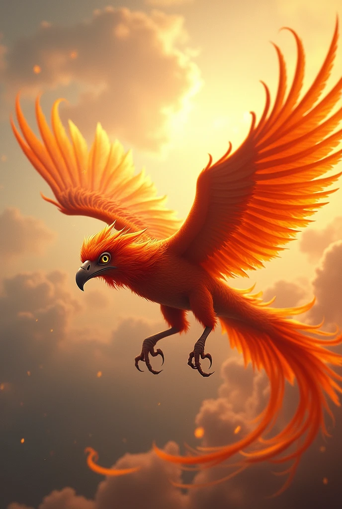 Phoenix、Swoop、streamline、((motion-blur:1.5))、speed-line