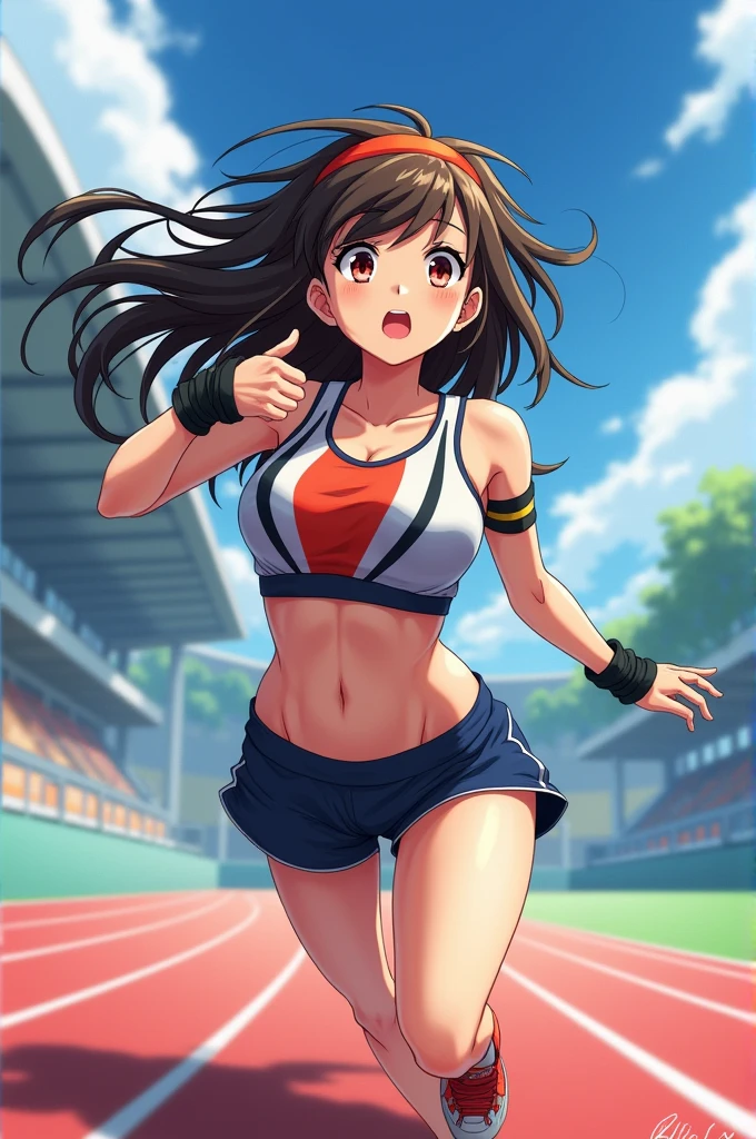 anime athlete girl