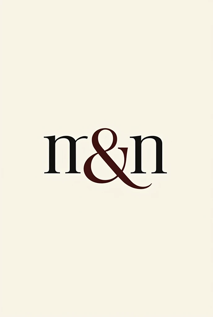 Create an attractive logo that says "m & m"
