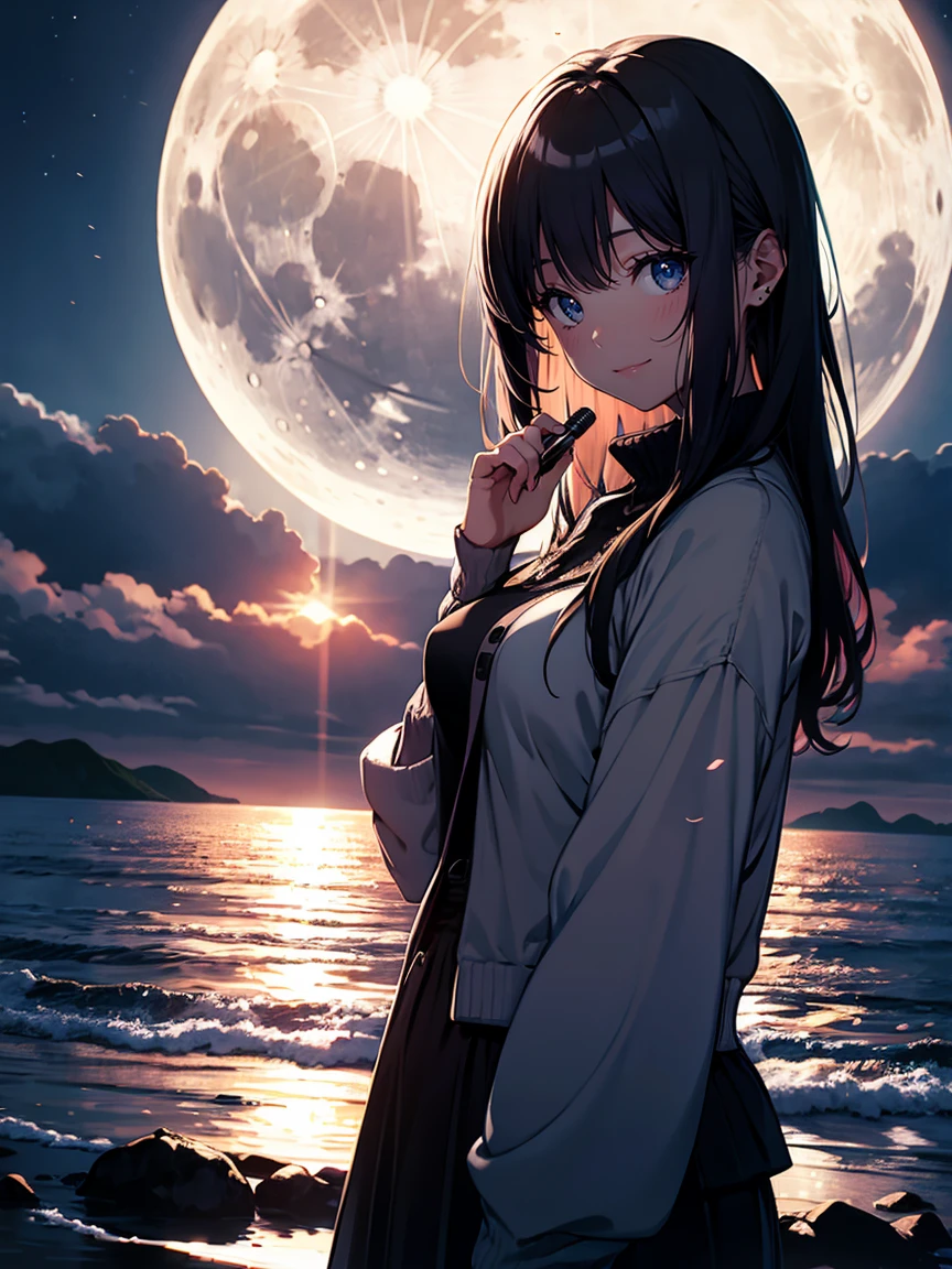 thank you、Ocean、Nature、Moonlit Night、Girl、